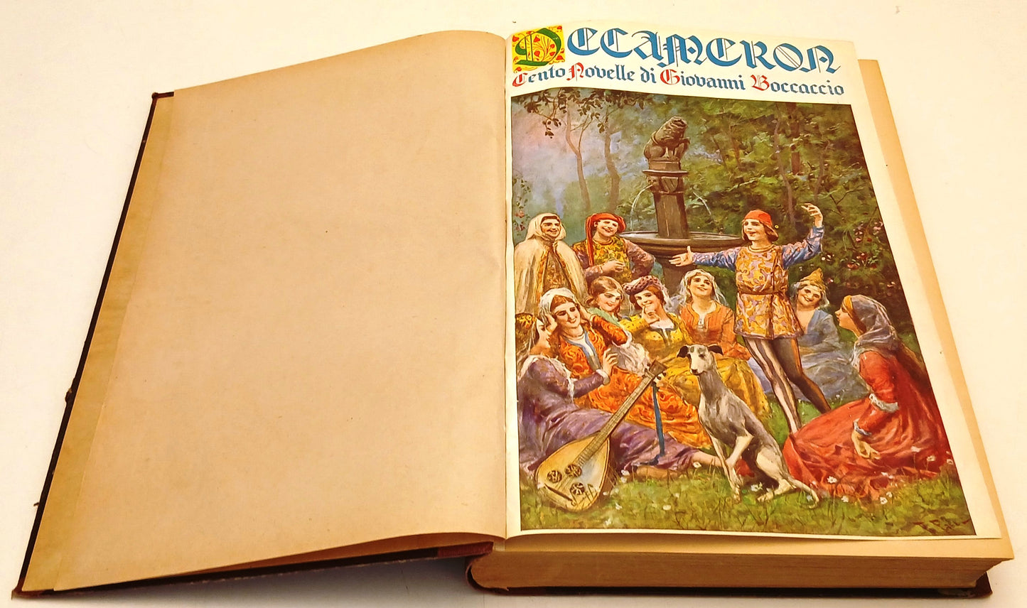Il Decameron - Giovanni Boccaccio - Nerbini - 1931-IX- tavole illustrate- YFS891
