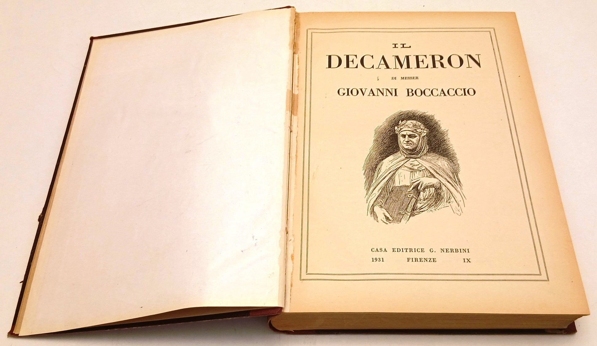 Il Decameron - Giovanni Boccaccio - Nerbini - 1931-IX- tavole illustrate- YFS891