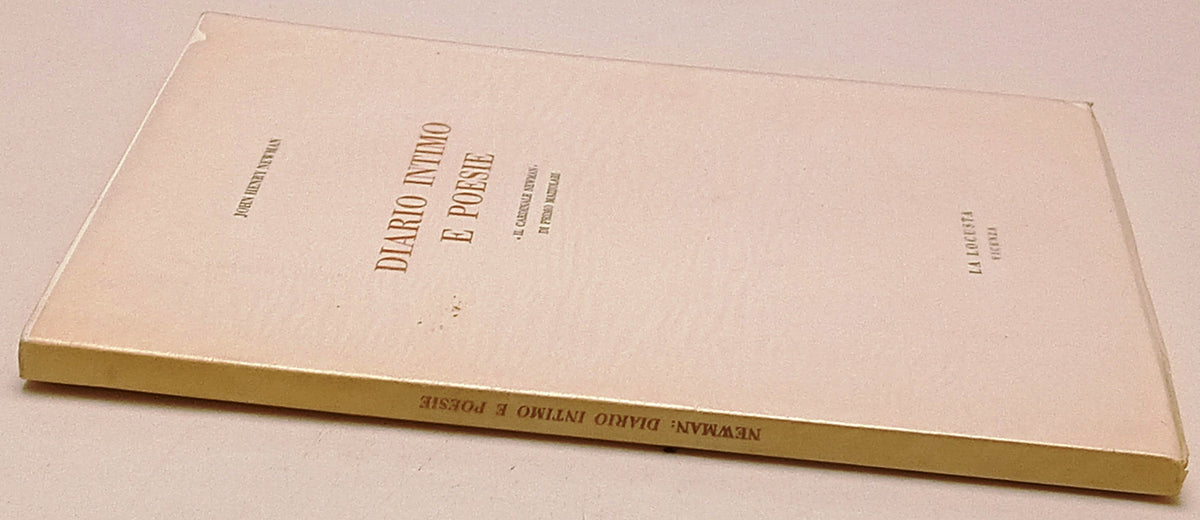 Diario intimo e poesie - John Henri Newman - La Locusta - ZFS306