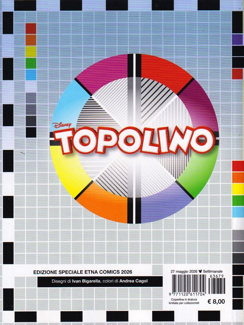 Topolino n.3679 Edizione speciale Etna Comics - Panini Disney - F26