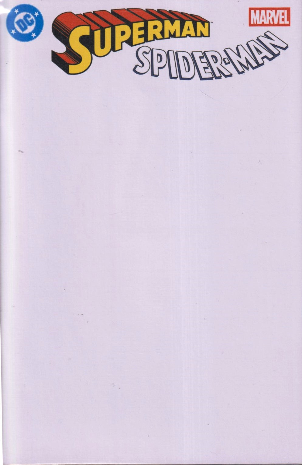 Superman Spider-man Blank Variant - Panini - 1a ed. - F26