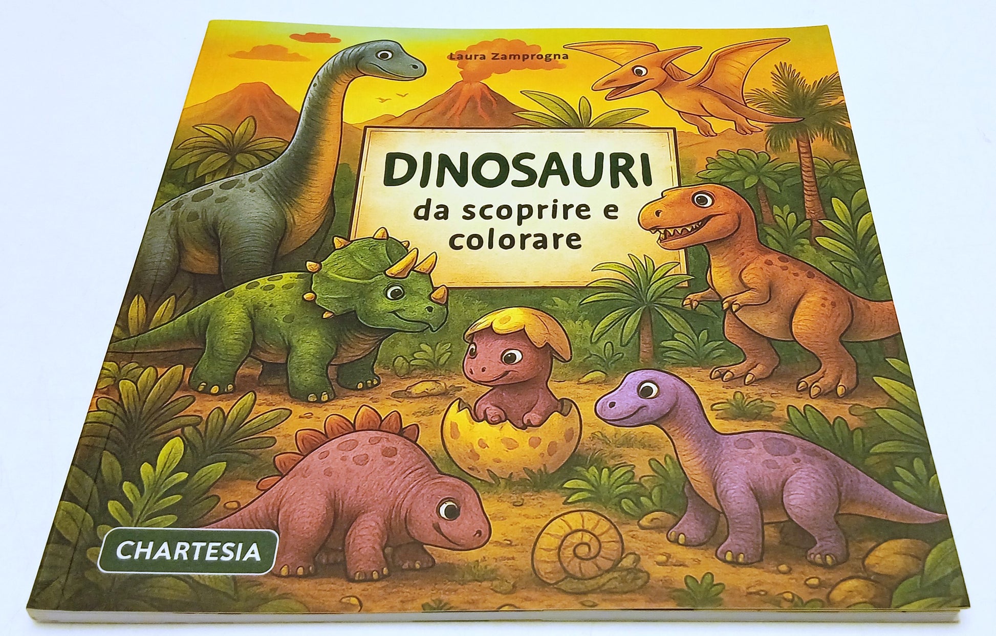 Dinosauri da scoprire e colorare - Chartesia Scopri e colora - 1a ed. - XFS218