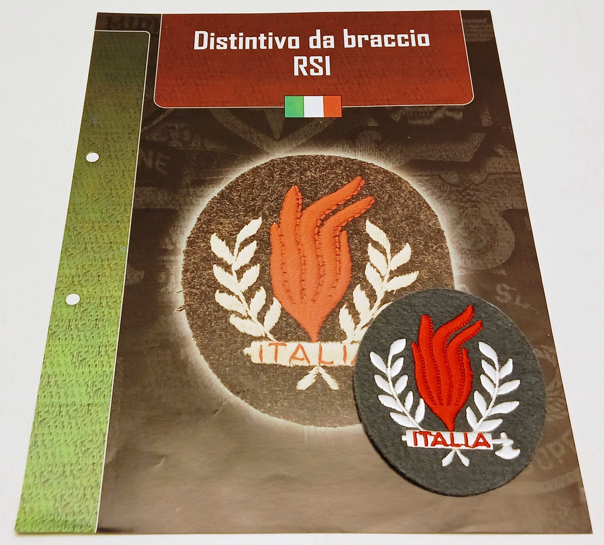 CM- Distintivi militari - Gagliardetto WW2 - Italia Distintivo da braccio RSI