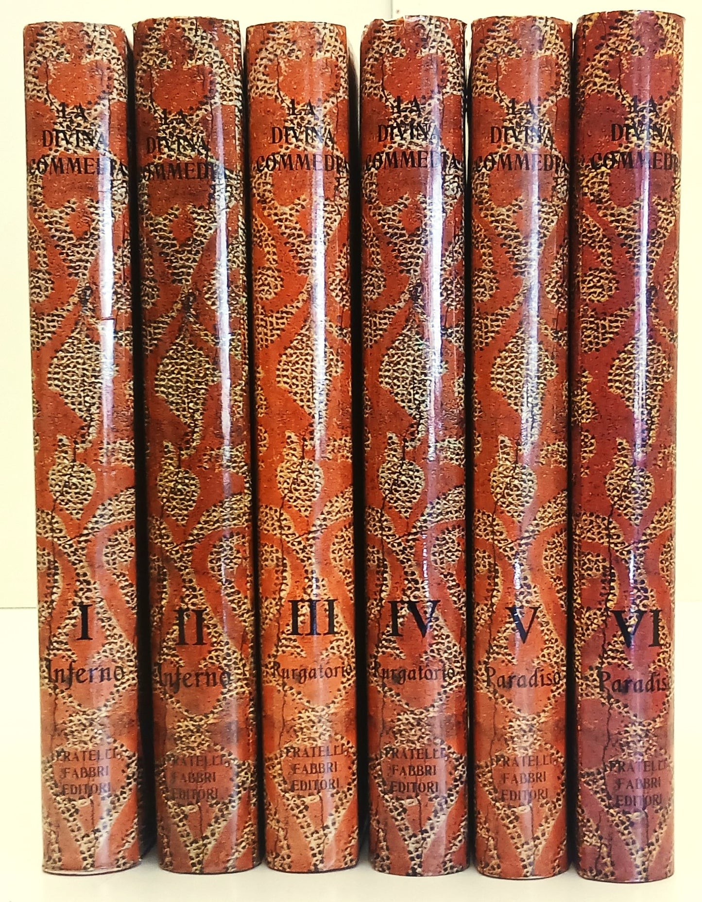 La Divina Commedia 6 volumi Opera Completa - Dante Alighieri - Fabbri - BLCG36