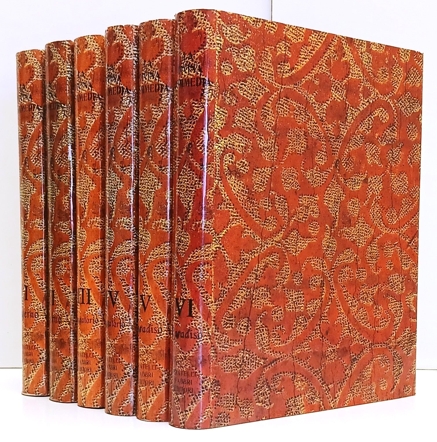 La Divina Commedia 6 volumi Opera Completa - Dante Alighieri - Fabbri - BLCG36