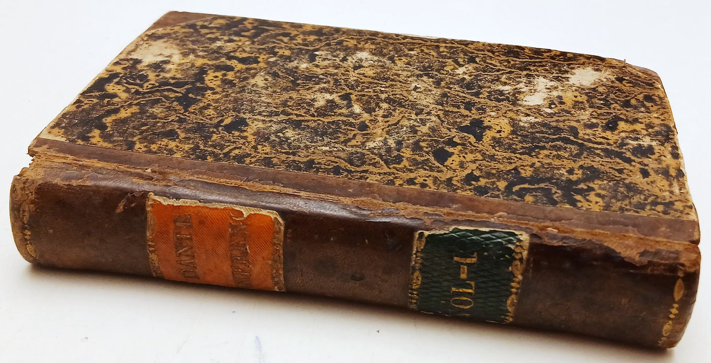 La Divina Commedia volume I Inferno - Dante Alighieri - 1839 - ZFS113