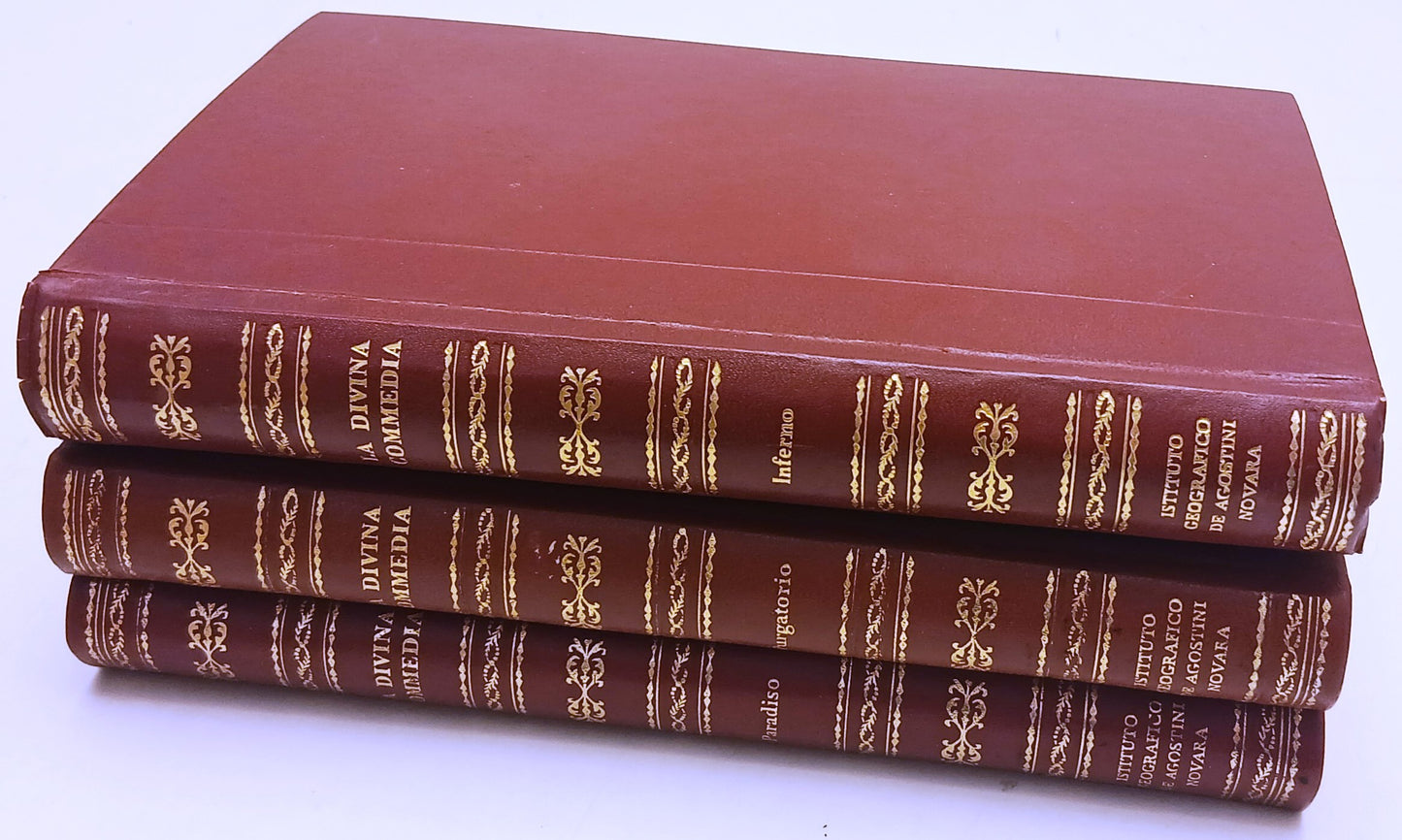 La Divina Commedia 3 volumi - Dante - Istituto Geografico De Agostini- ZFS274
