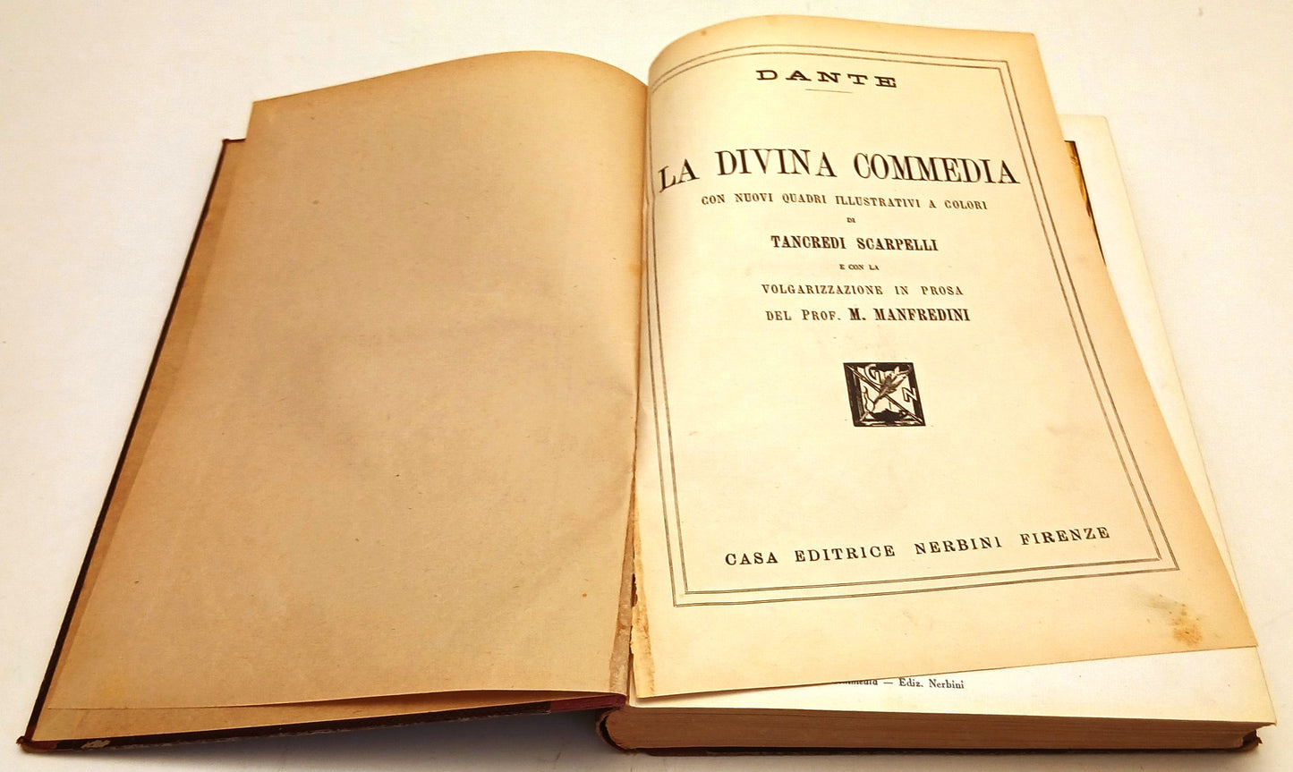 La Divina Commedia - Dante - Nerbini - 1932 - tavole Tancredi Scarpelli - YFS878
