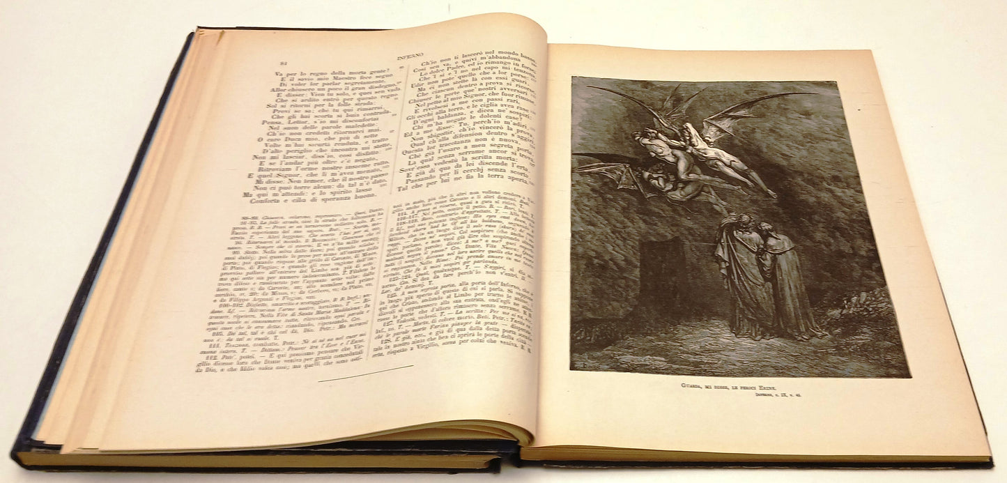 Divina Commedia Inferno Purgatorio - Alighieri - Sonzogno - 1937 - Dore'- YFS800