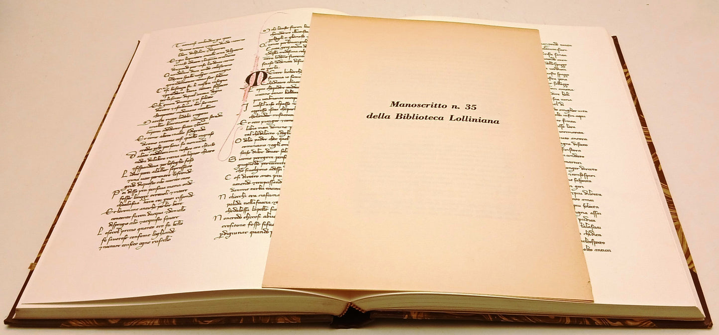 Divina Commedia Manoscritto n.35 Biblioteca Lolliniana - Dante Alighieri - YFS77