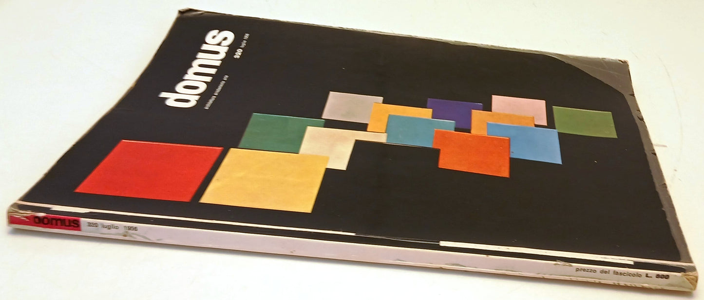 Rivista Domus n.320 Architettura arredamento arte - Luglio 1956 - RVSa956