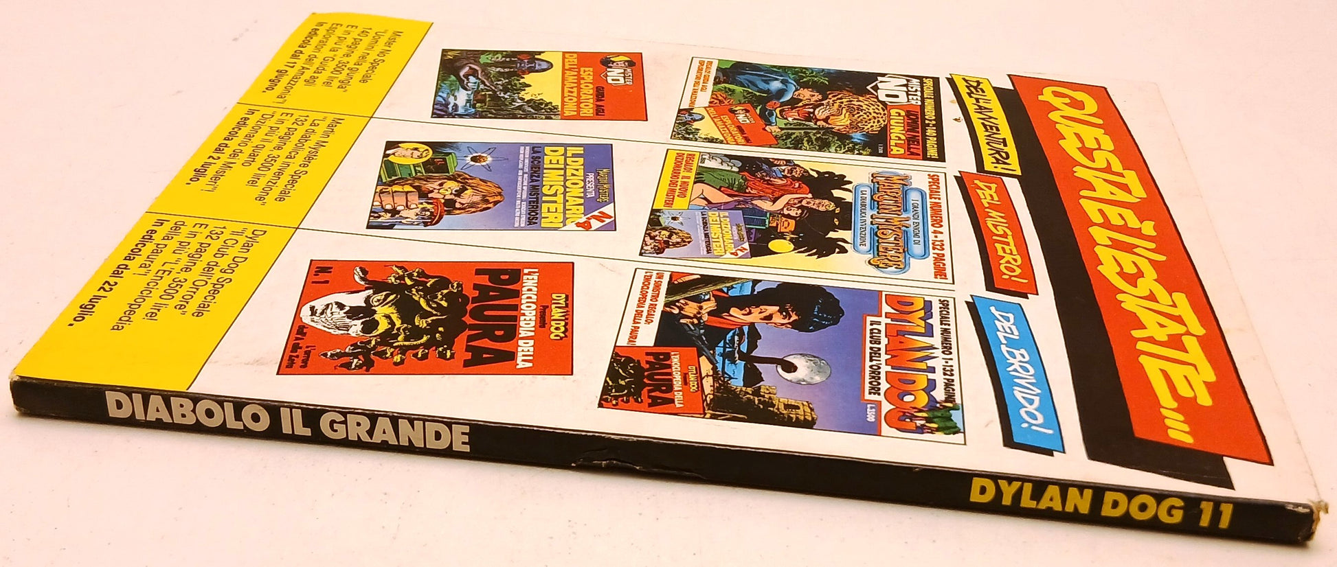 Dylan Dog n.11 Diabolo il grande Originale Prima Edizione - Bonelli - N25