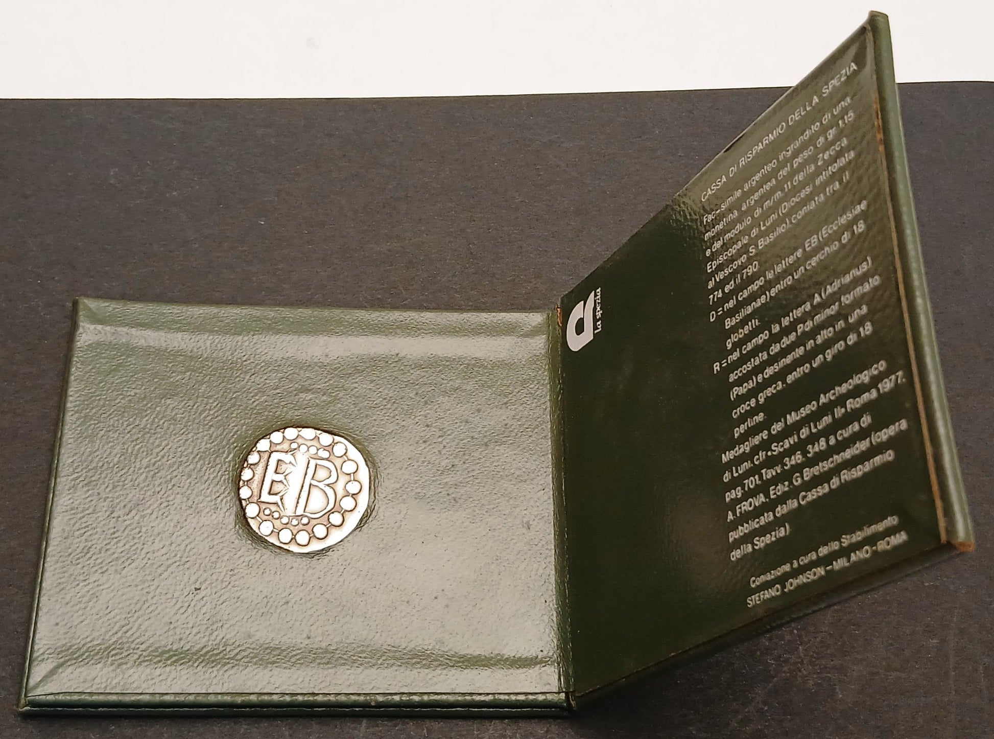 CB- Medaglia Cassa di Risparmio Spezia EB Ecclesiae Basilianae- argento- GTTS255