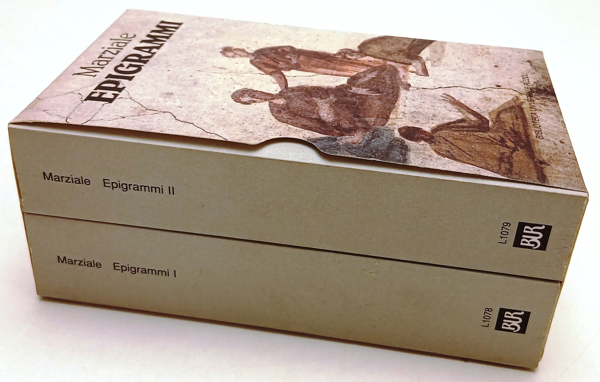 LN- EPIGRAMMI 2 VOLUMI - MARCO VALERIO MARZIALE- RIZZOLI- BUR- 1a ED.- 1996- B- XFS
