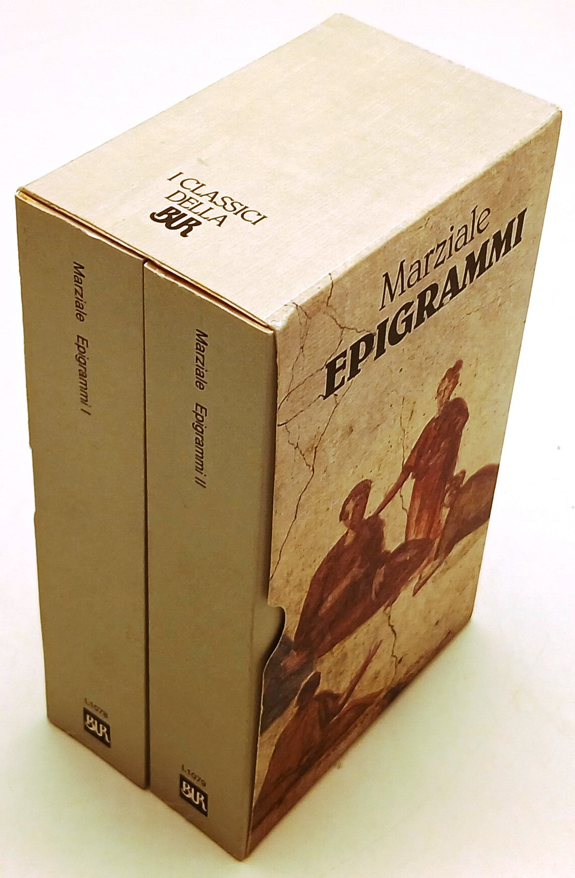 LN- EPIGRAMMI 2 VOLUMI - MARCO VALERIO MARZIALE- RIZZOLI- BUR- 1a ED.- 1996- B- XFS