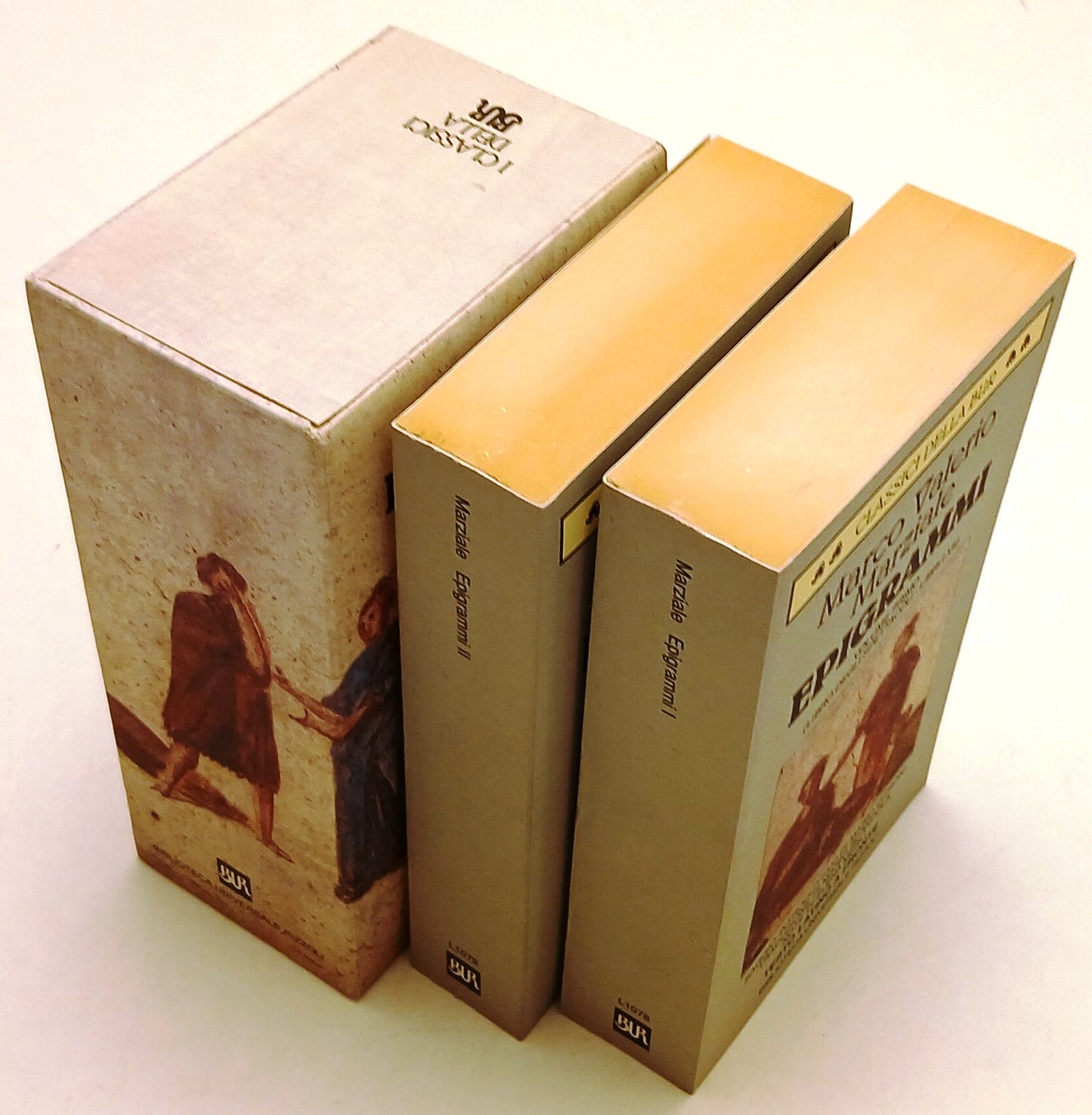 LN- EPIGRAMMI 2 VOLUMI - MARCO VALERIO MARZIALE- RIZZOLI- BUR- 1a ED.- 1996- B- XFS