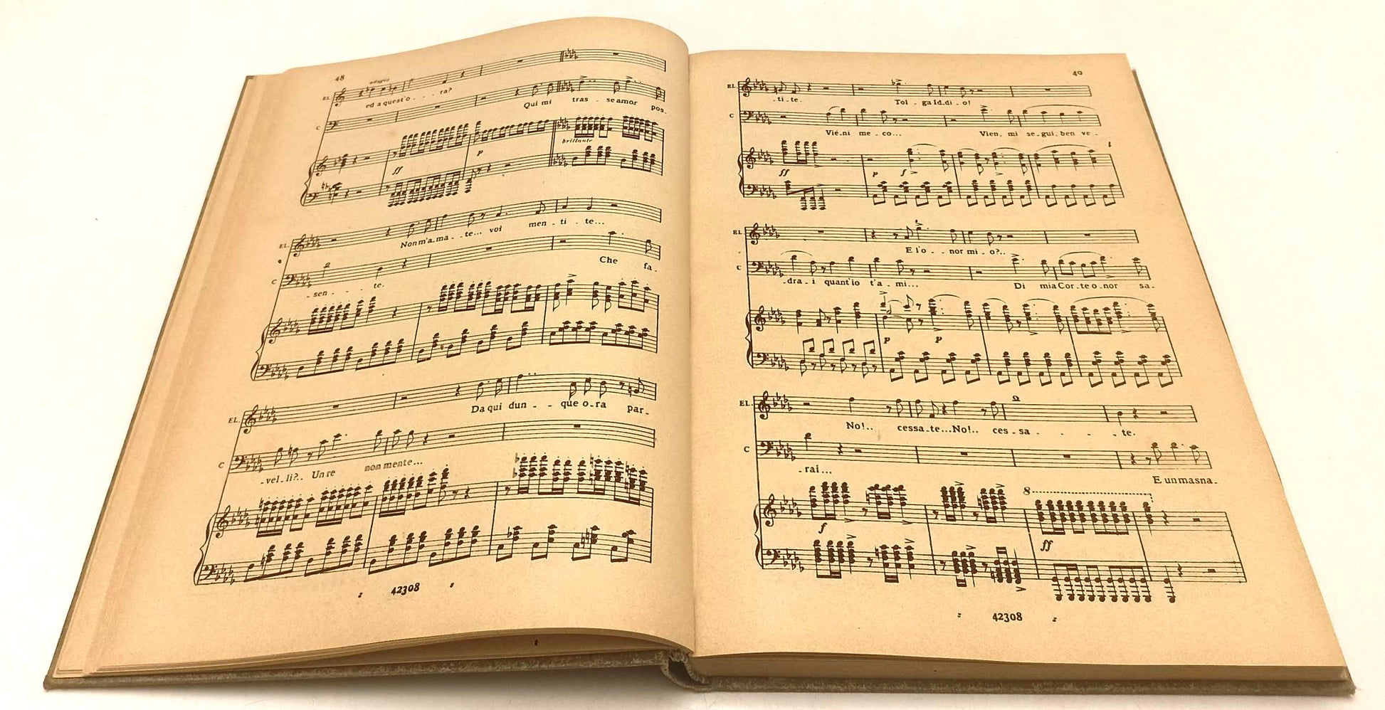 LT- ERNANI OPERA COMPLETA CANTO PIANOFORTE - GIUSEPPE VERDI- RICORDI- C- YFS460