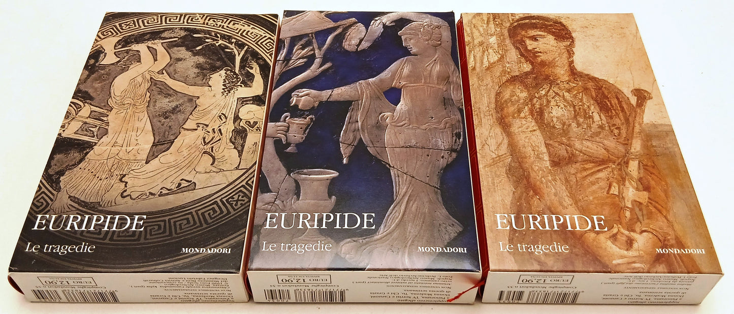 LN- LE TRAGEDIE 3 VOLUMI- EURIPIDE- MONDADORI TV SEC- CLASSICI GRECI LATINI- C-XFS