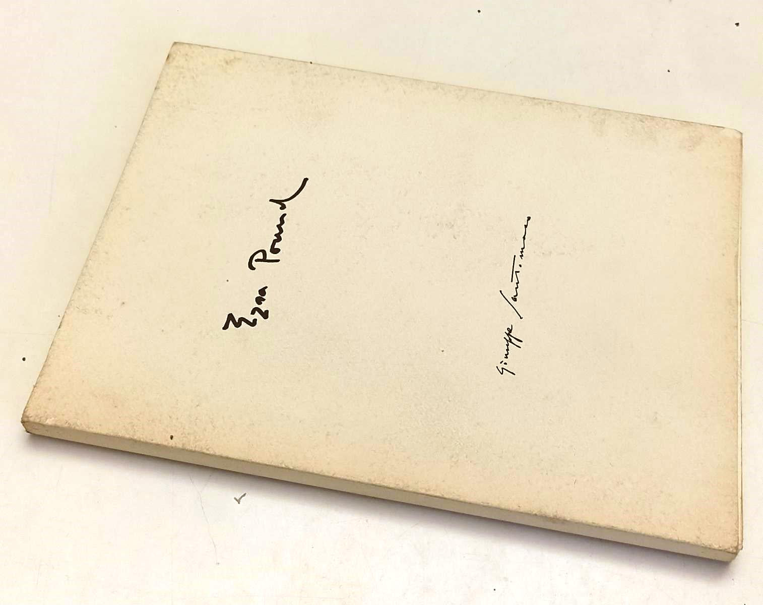 LT- EZRA POUND EN ANGLE SIEBEN ORIGINALLITHOGRAPHIEN GIUSEPPE SANTOMASO - XFS193