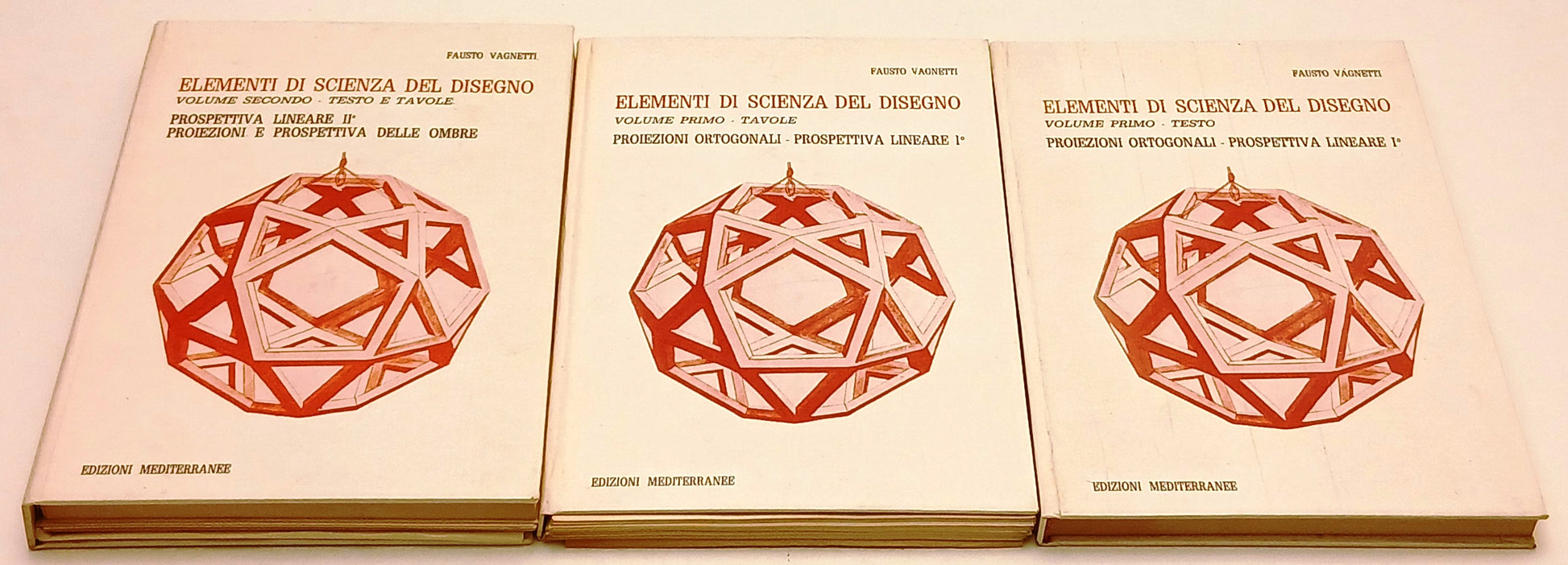 Elementi di scienza del disegno 3 volumi - Fausto Vagnetti- Mediterranee- YFS231