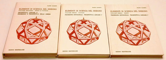 Elementi di scienza del disegno 3 volumi - Fausto Vagnetti- Mediterranee- YFS231