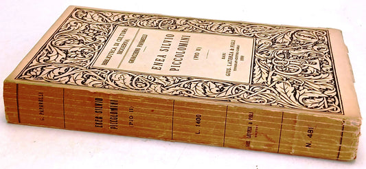 Enea Silvio Piccolonimi Pio II - Gioacchino Paparelli - Laterza - 1a ed.- ZFS73