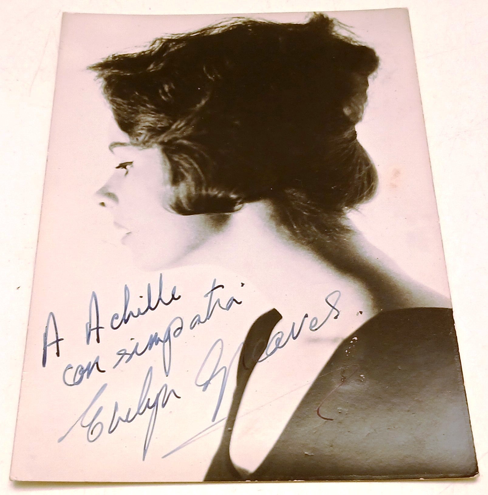 CV- Cartolina autografata non viaggiata Evelyn Graves - RVSz125
