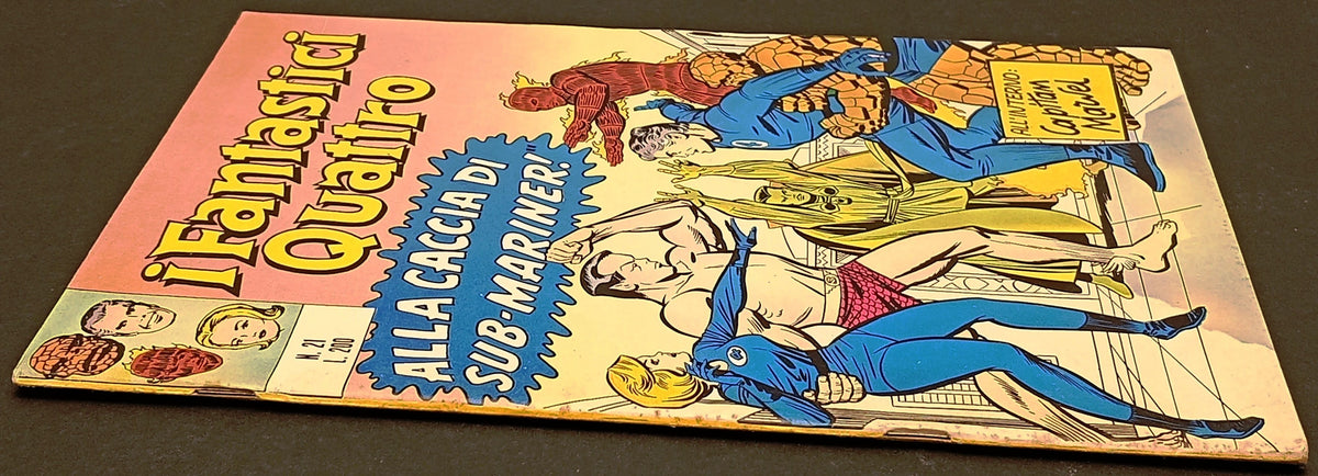 I Fantastici Quattro n.21 Alla caccia di Sub-Mariner - Corno - 1972 - L26