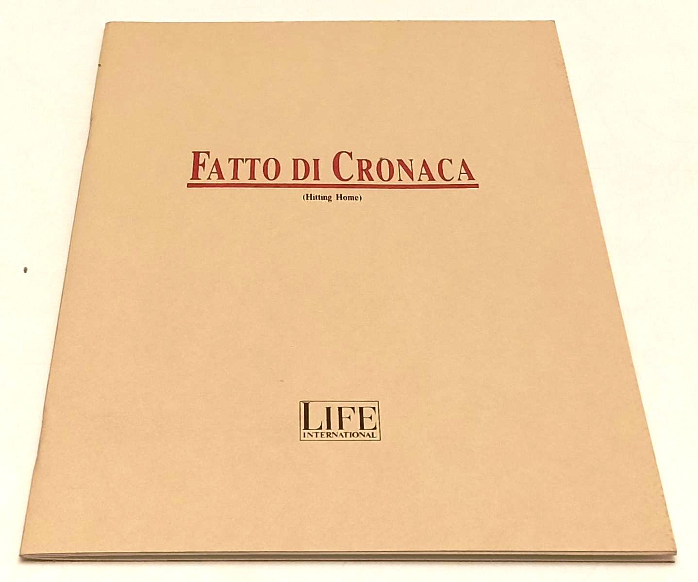 LW- CARTELLA STAMPA FILM FATTO DI CRONACA HITTING HOME - RVSa426