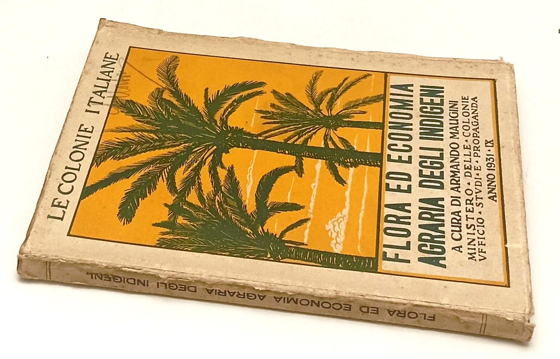LZ- LE COLONIE ITALIANE FLORA ECONOMICA AGRARIA INDIGENI - MAUGINI- 1931- YFS604
