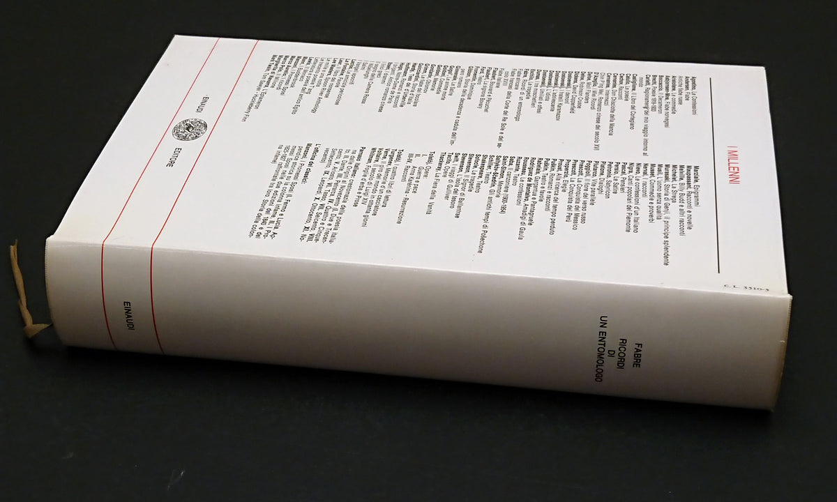 Ricordi di un entomologo- Fabre- Einaudi I Millenni- 1a ed. 1972- cofanetto- XFS