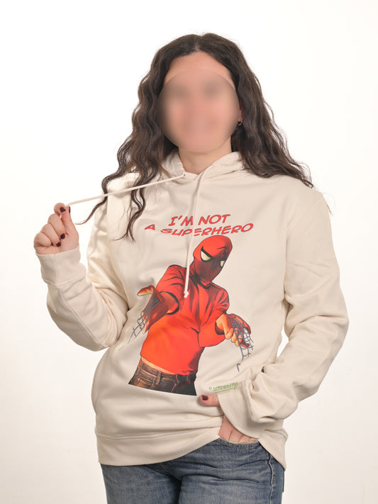 Felpa manica lunga I'M NOT A SUPERHERO - Non sono l'Uomo Ragno