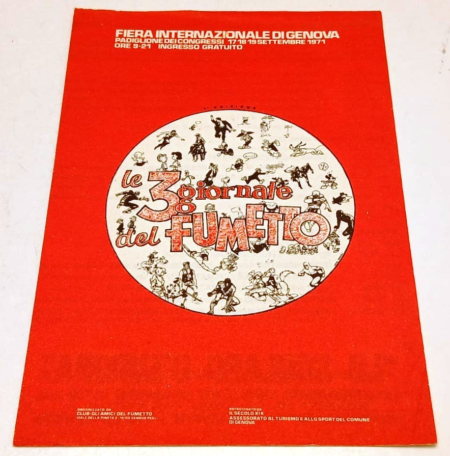 CV- Programma Fiera Internazionale Genova Tre giornate del Fumetto 1971- RVSa960