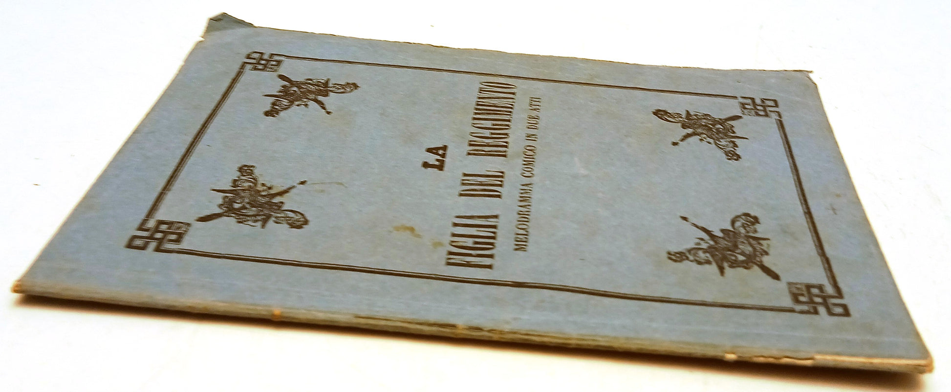 Libretto d'opera La figlia del Reggimento- Donizetti- Parma 1861- attori-RVSz141