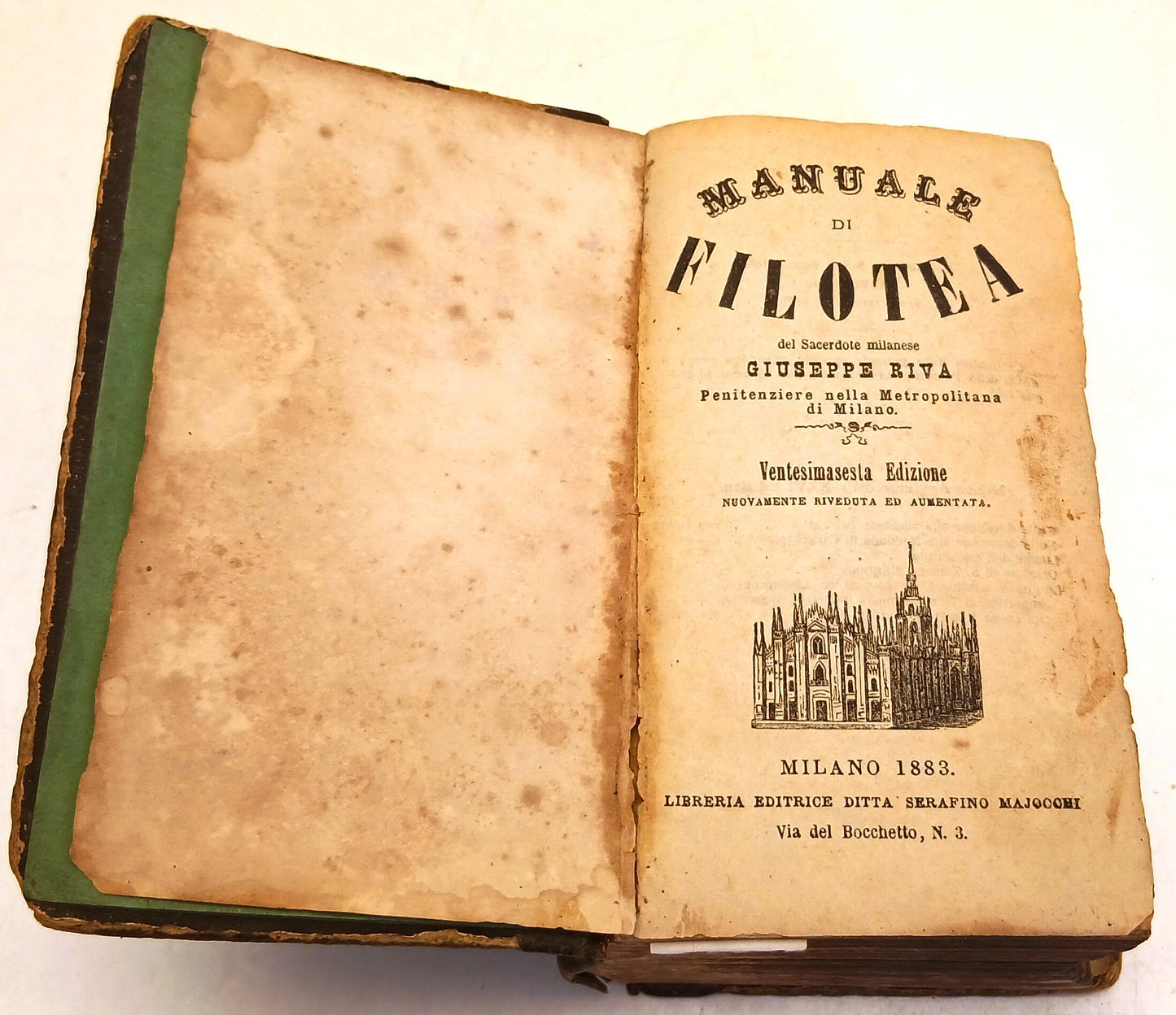 Manuale di Filotea - Giuseppe Riva - Serafino Majocchi - 1883 - LCH26