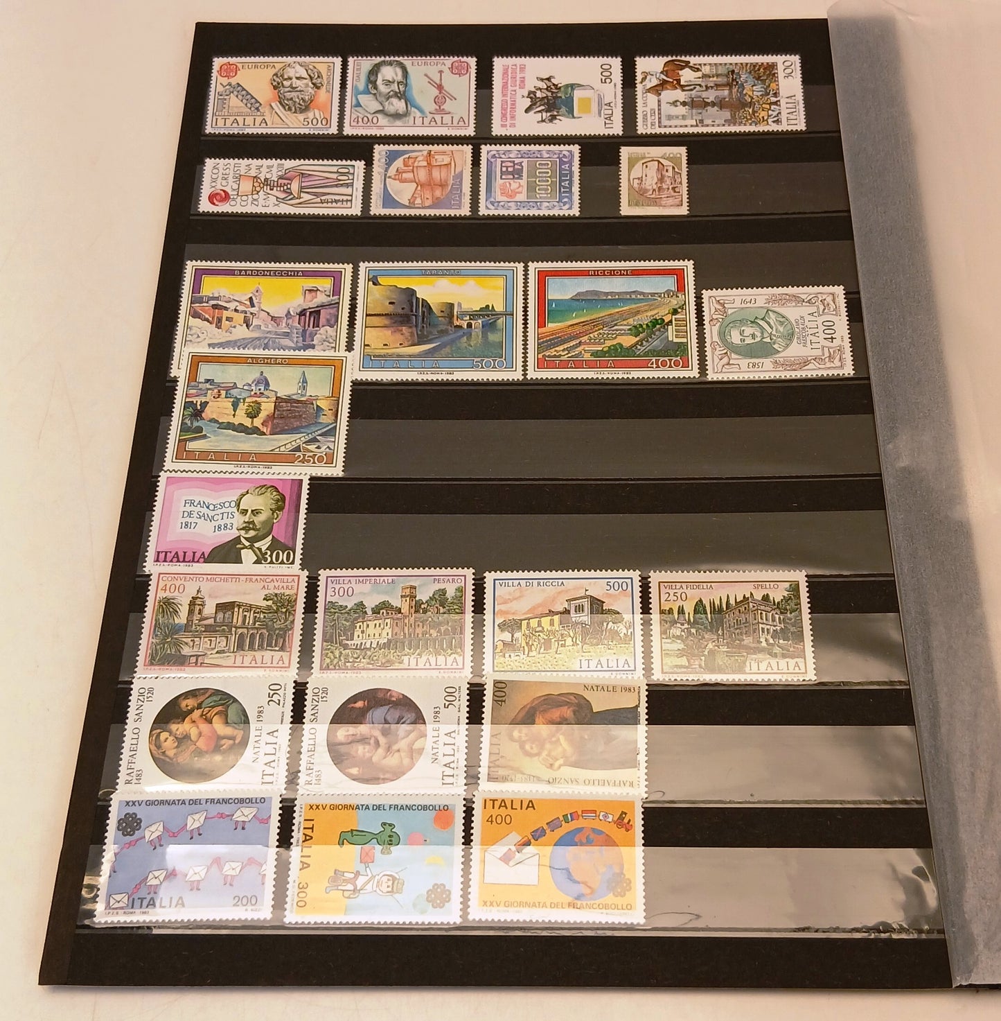 CV- Francobolli italiani nuovi - annate dal 1981 al 1988 - foglietti - RVSa1078