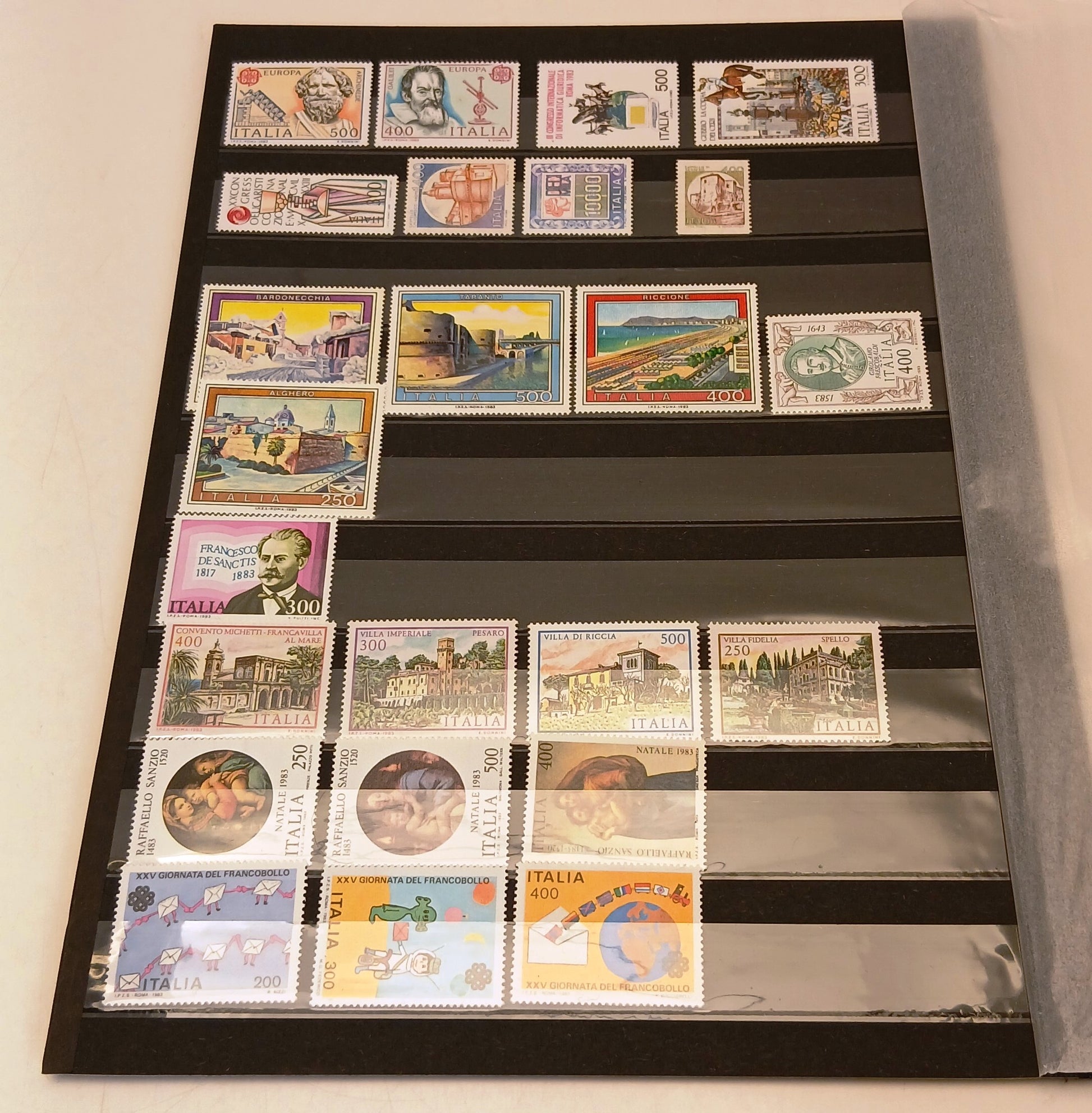 CV- Francobolli italiani nuovi - annate dal 1981 al 1988 - foglietti - RVSa1078