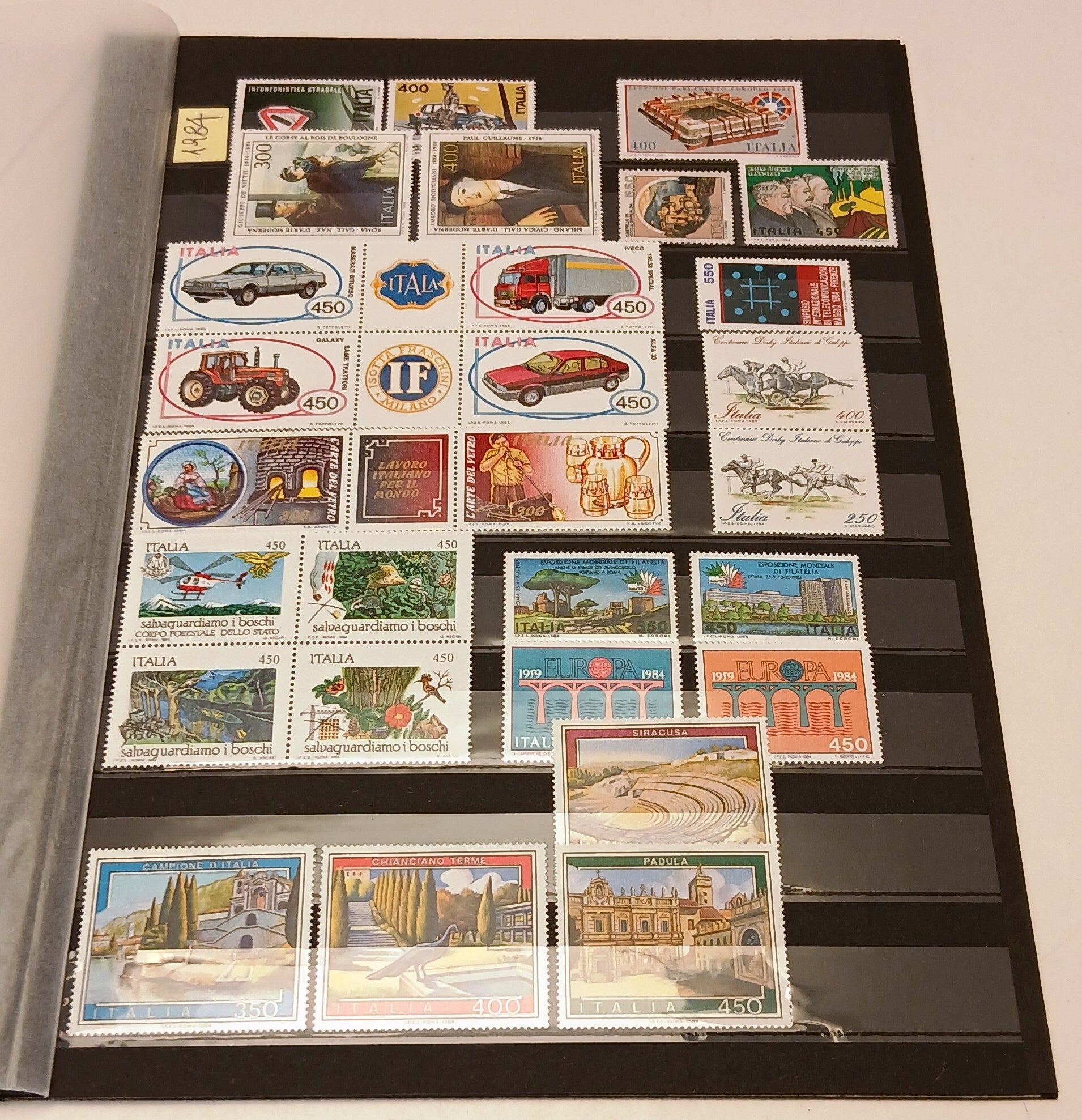 CV- Francobolli italiani nuovi - annate dal 1981 al 1988 - foglietti - RVSa1078