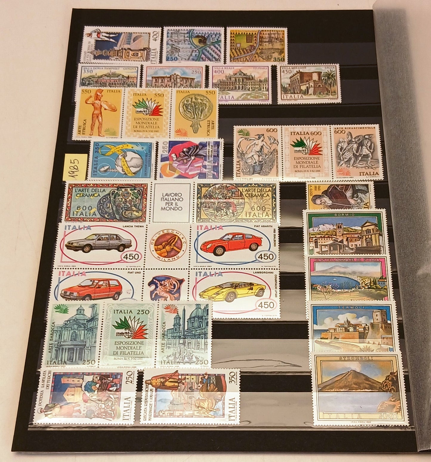 CV- Francobolli italiani nuovi - annate dal 1981 al 1988 - foglietti - RVSa1078