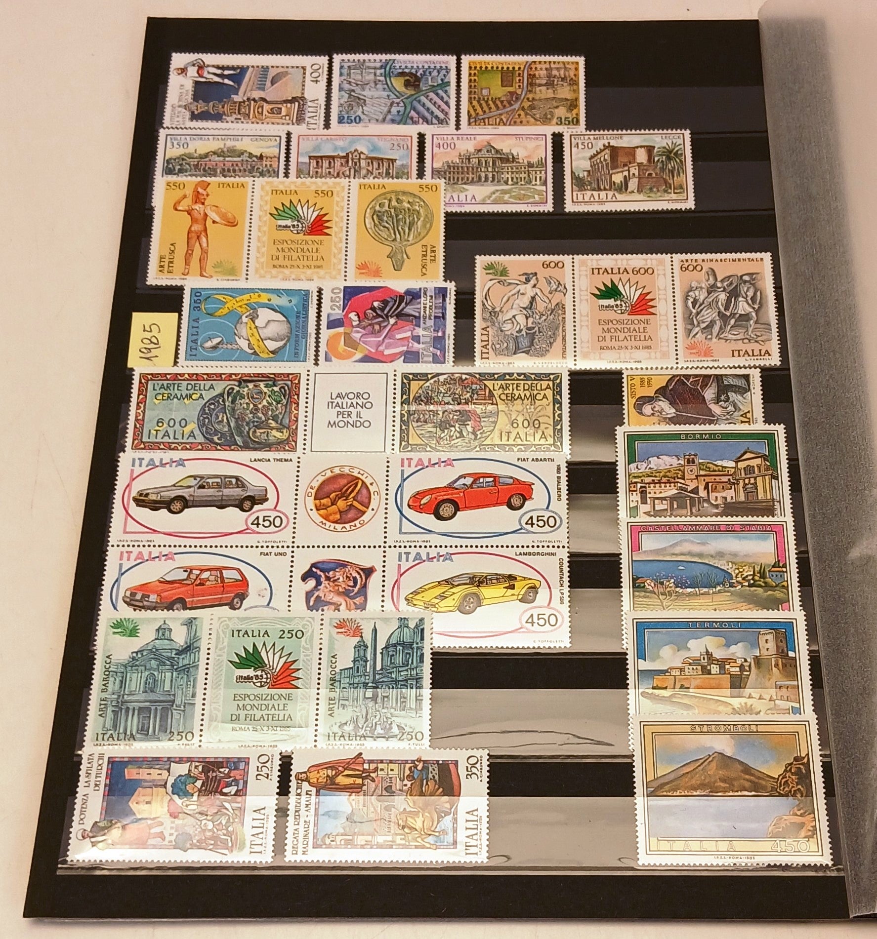 CV- Francobolli italiani nuovi - annate dal 1981 al 1988 - foglietti - RVSa1078