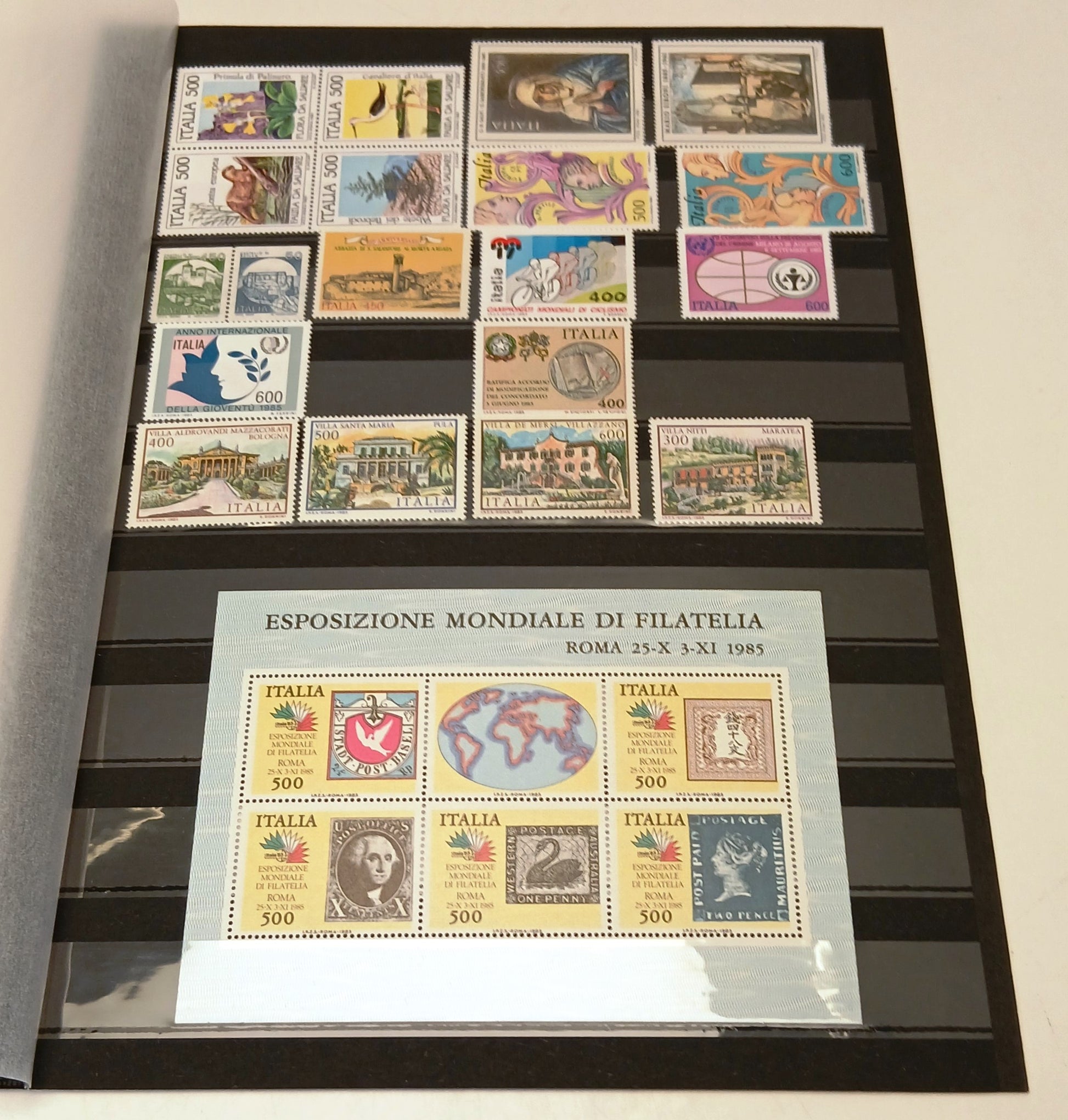 CV- Francobolli italiani nuovi - annate dal 1981 al 1988 - foglietti - RVSa1078