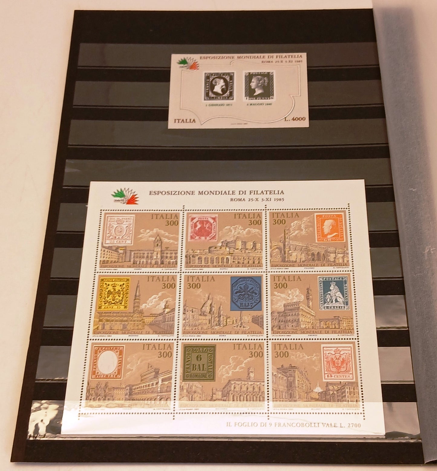 CV- Francobolli italiani nuovi - annate dal 1981 al 1988 - foglietti - RVSa1078