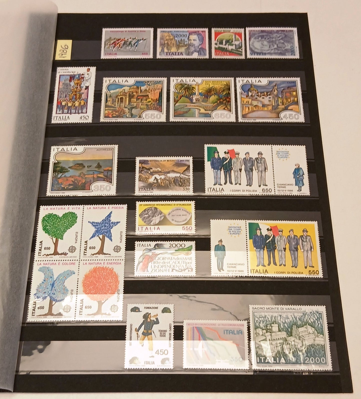 CV- Francobolli italiani nuovi - annate dal 1981 al 1988 - foglietti - RVSa1078