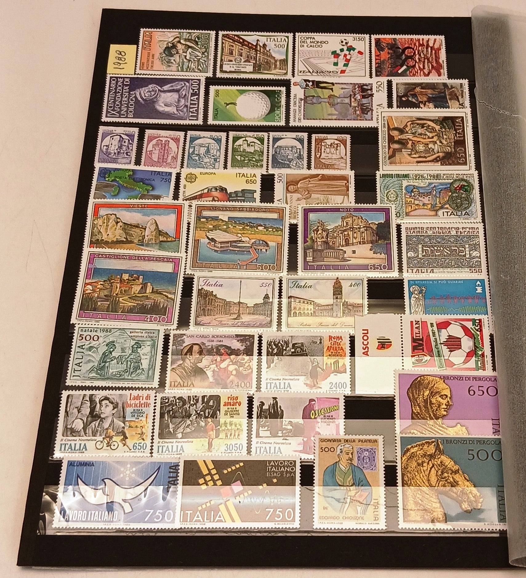 CV- Francobolli italiani nuovi - annate dal 1981 al 1988 - foglietti - RVSa1078