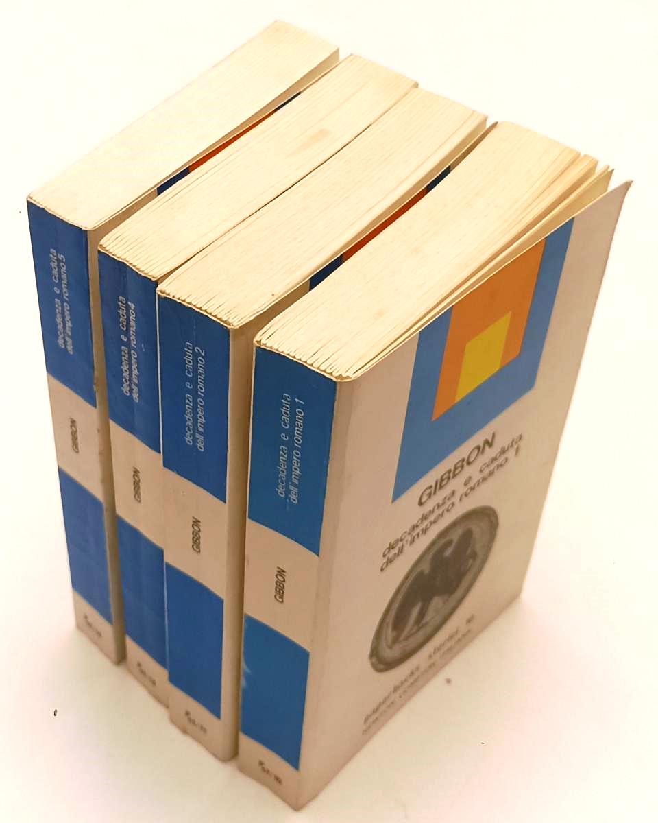LS- DECADENZA E CADUTA DELL'IMPERO ROMANO 4 VOLUMI- GIBBON- NEWTON- 1973- YFS668