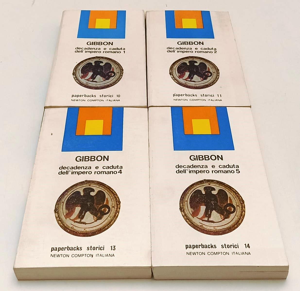 LS- DECADENZA E CADUTA DELL'IMPERO ROMANO 4 VOLUMI- GIBBON- NEWTON- 1973- YFS668