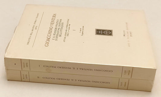 LS- GIOACCHINO VENTURA PENSIERO POLITICO VOLUMI 1/2- LEO OLSCHKI- 1991- B-YFS121