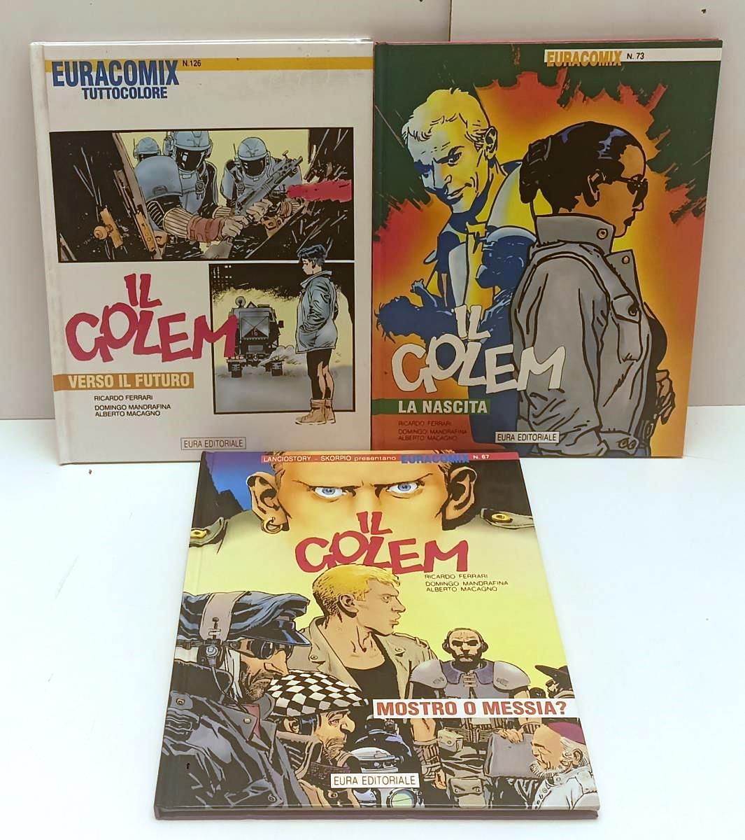FV- EURACOMIX IL GOLEM 1/3 COMPLETA CARTONATI - MANDRAFINA FERRARI- EURA- C- P24