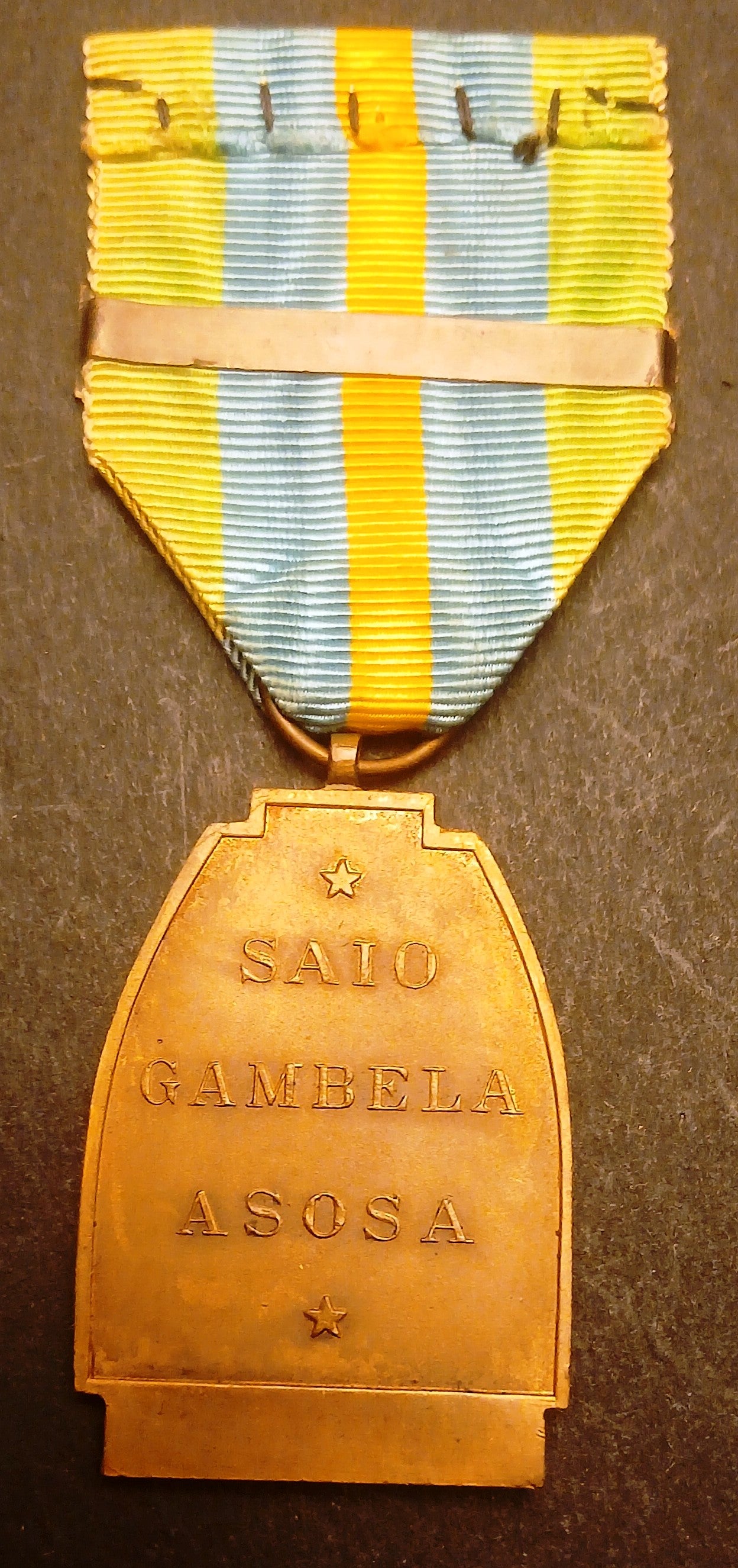 CB- Belgium WWII Medaglia Campagna d'Etiopia 1940 1941 Abyssinie Dupagne GTTS219