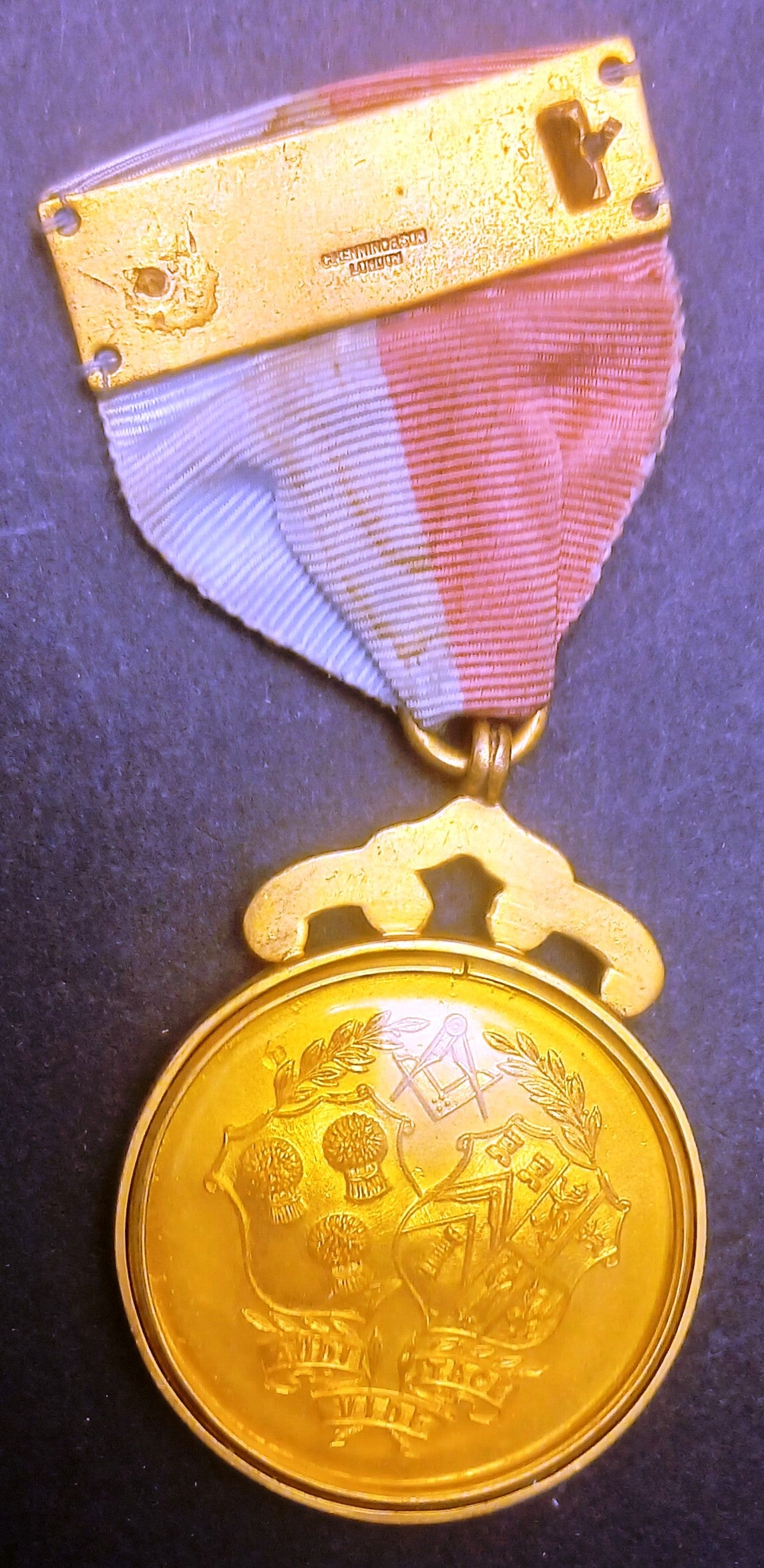CB- Medaglia Inghilterra Massoneria Massonica 1915 - GTTS222